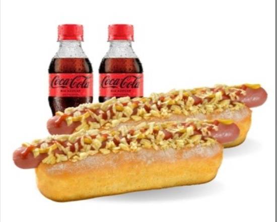 Combo: 2 hot dog + 2 gaseosa