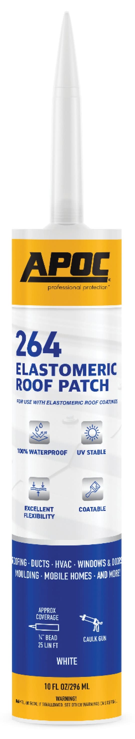 APOC 264 10-oz Fibered Waterproof Elastomeric Roof Sealant