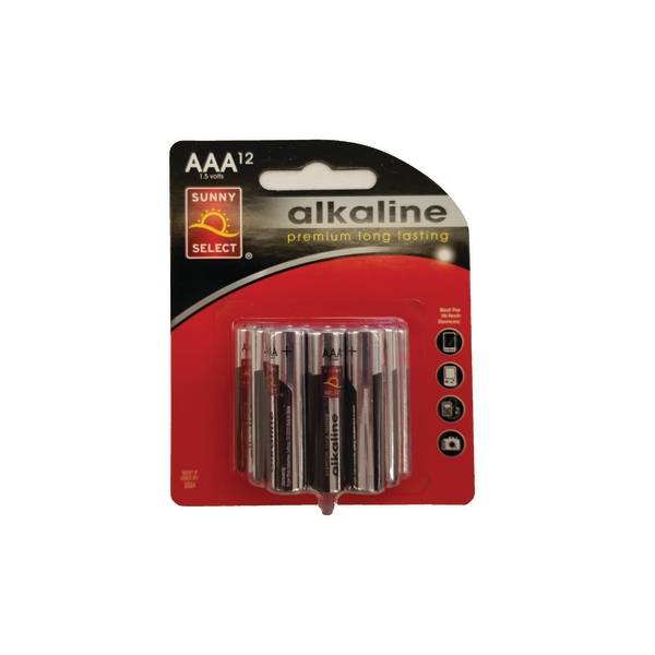 Sunny Select Aaa Alkaline Batteries (12 ct)