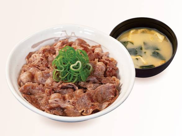 ２種盛牛焼肉丼（味噌汁付）