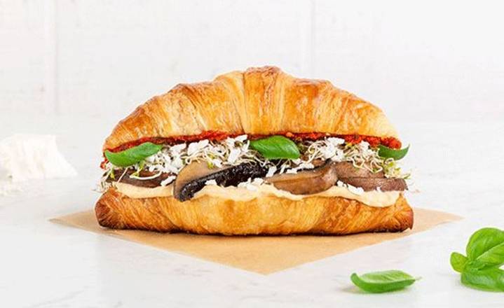 Grilled Portobello and Hummus Croissant