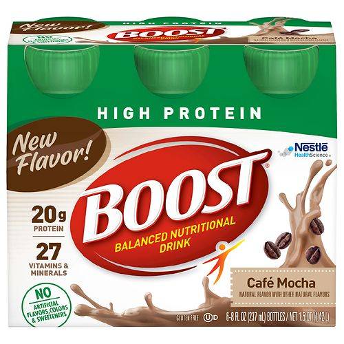 Boost Nutritional Drink Cafe Mocha - 8.0 fl oz x 6 pack