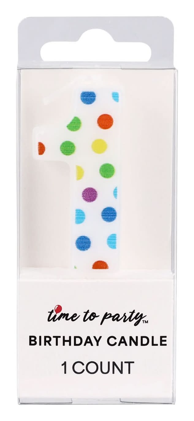 Amscan Chandelle Birthday Polka Candles Dots