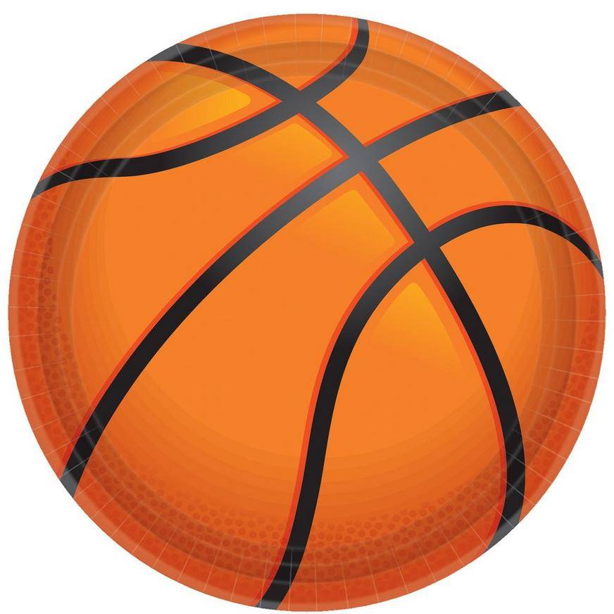 Basketball Paper Dinner Plates, 10.5in, 20ct - Alley Oop