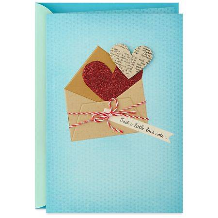 Hallmark Love Card (two hearts little love note)