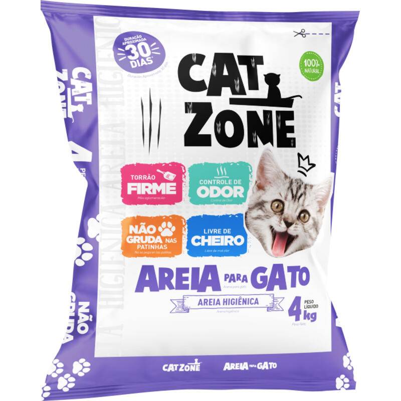 Cat zone areia higiênica para gato (4 kg)