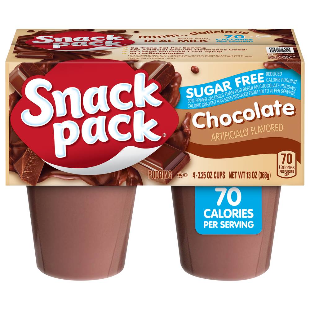 Snack Pack Sugar Free Chocolate Puding (13 oz)