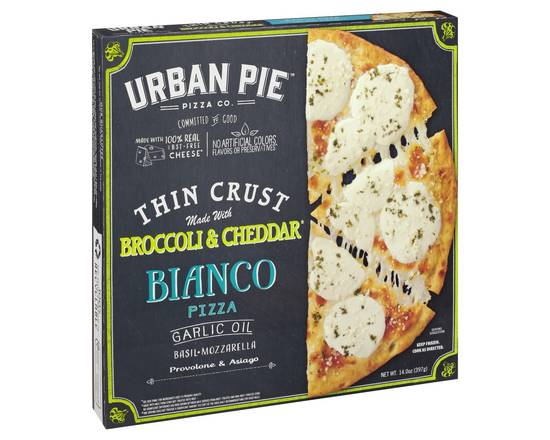 Urban Pie · Thin Crust Broccoli & Cheddar Bianco Pizza (17.4 oz)