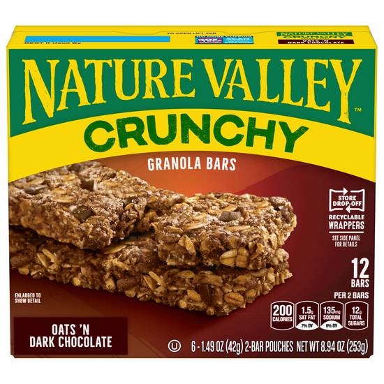 Nature Valley Crunchy Oats & Dark Chocolate Granola Bars