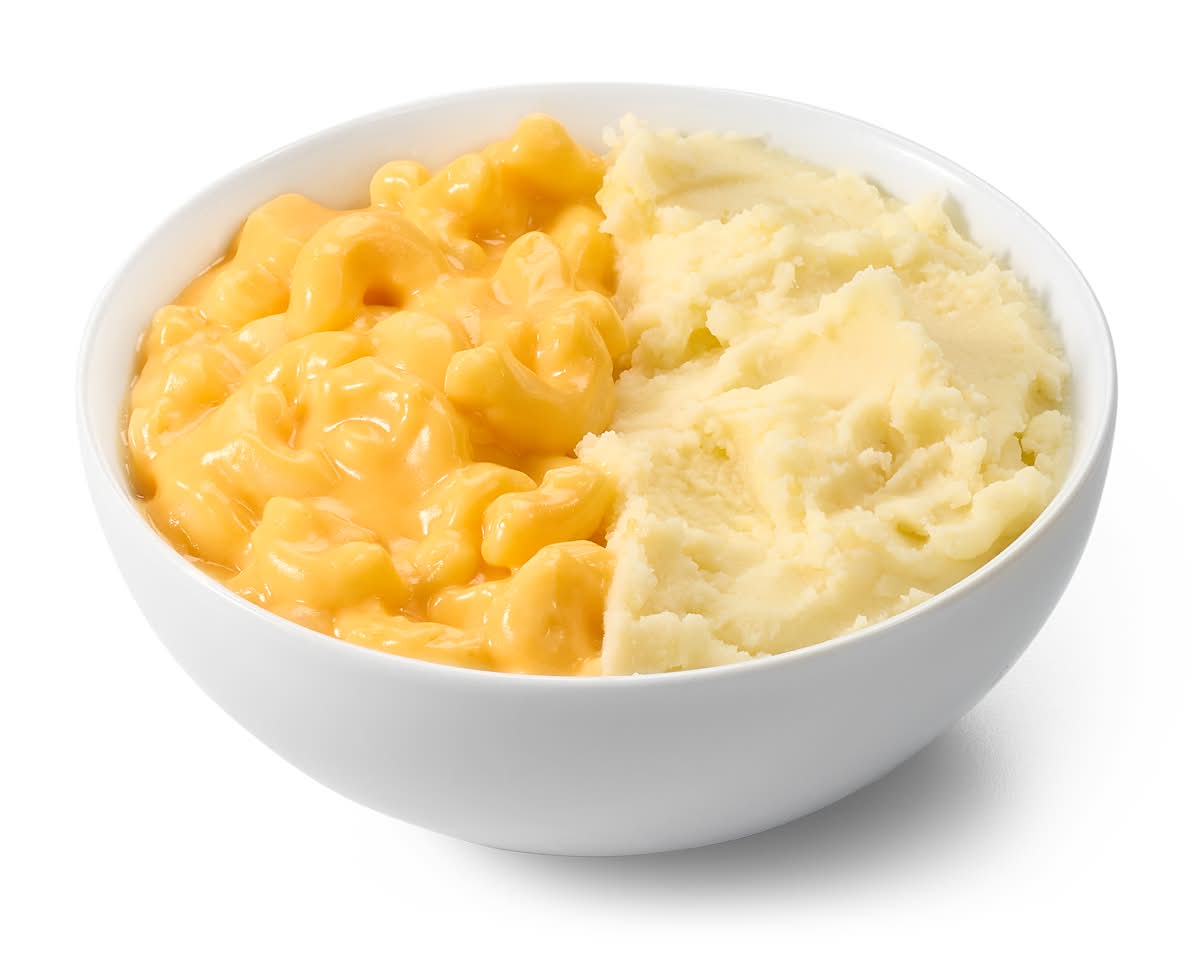 Mac & Cheese and Mashed Potatoes Bowl