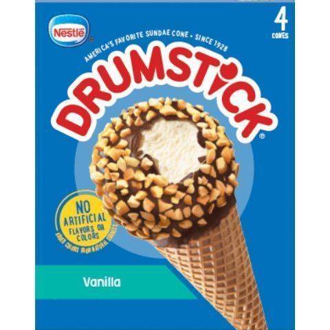 Nestle Drumstick Vanilla Cone 4 Pack 4.6oz