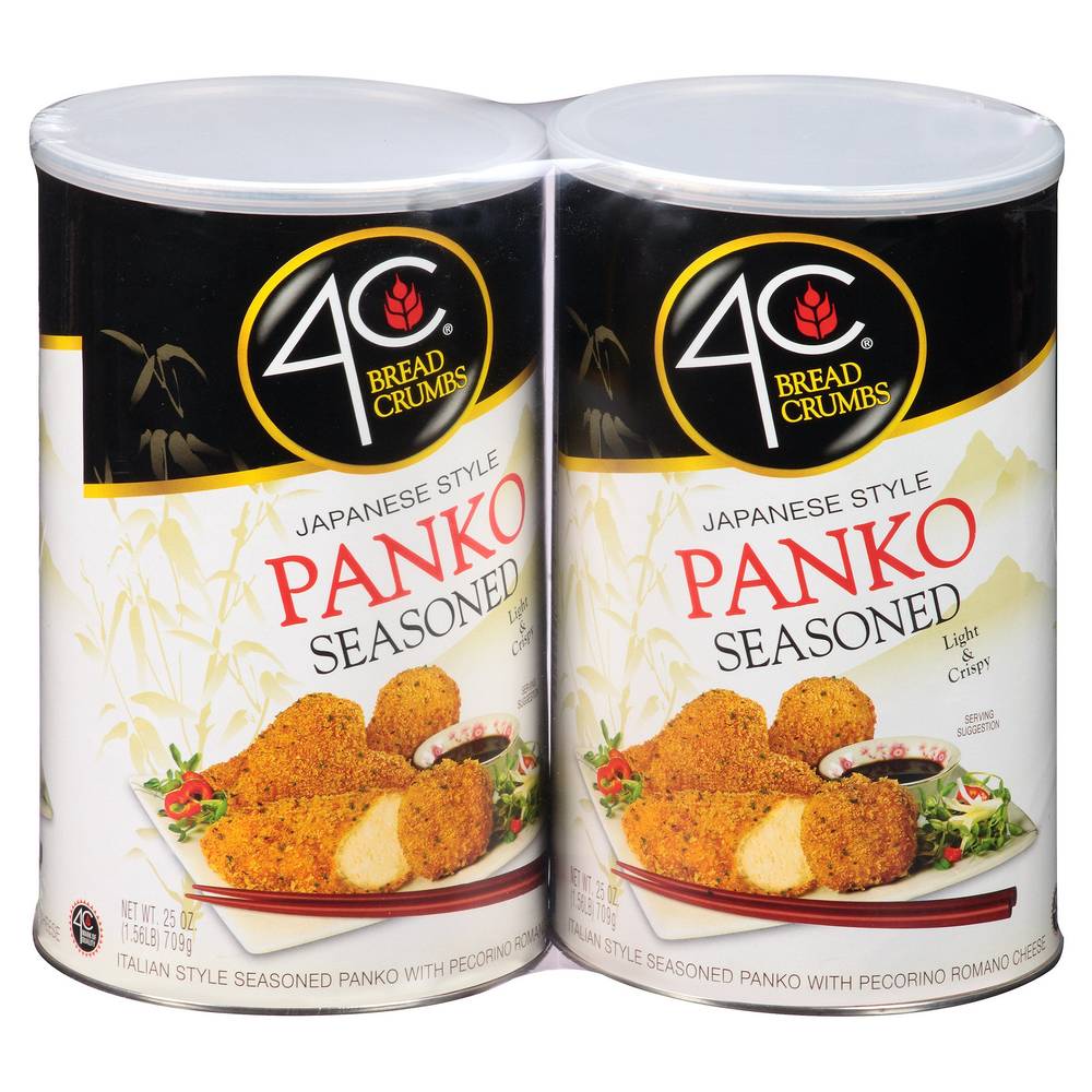 4C Foods Panko Seasoned Bread Crumbs (2 x 25 oz)