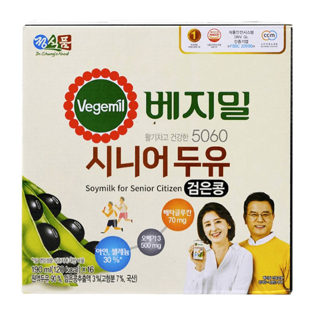 Vegemil Senior Soymilk (16 x 190 ml)