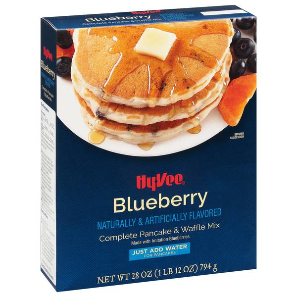 Hy-Vee Complete Pancake & Waffle Mix (blueberry)