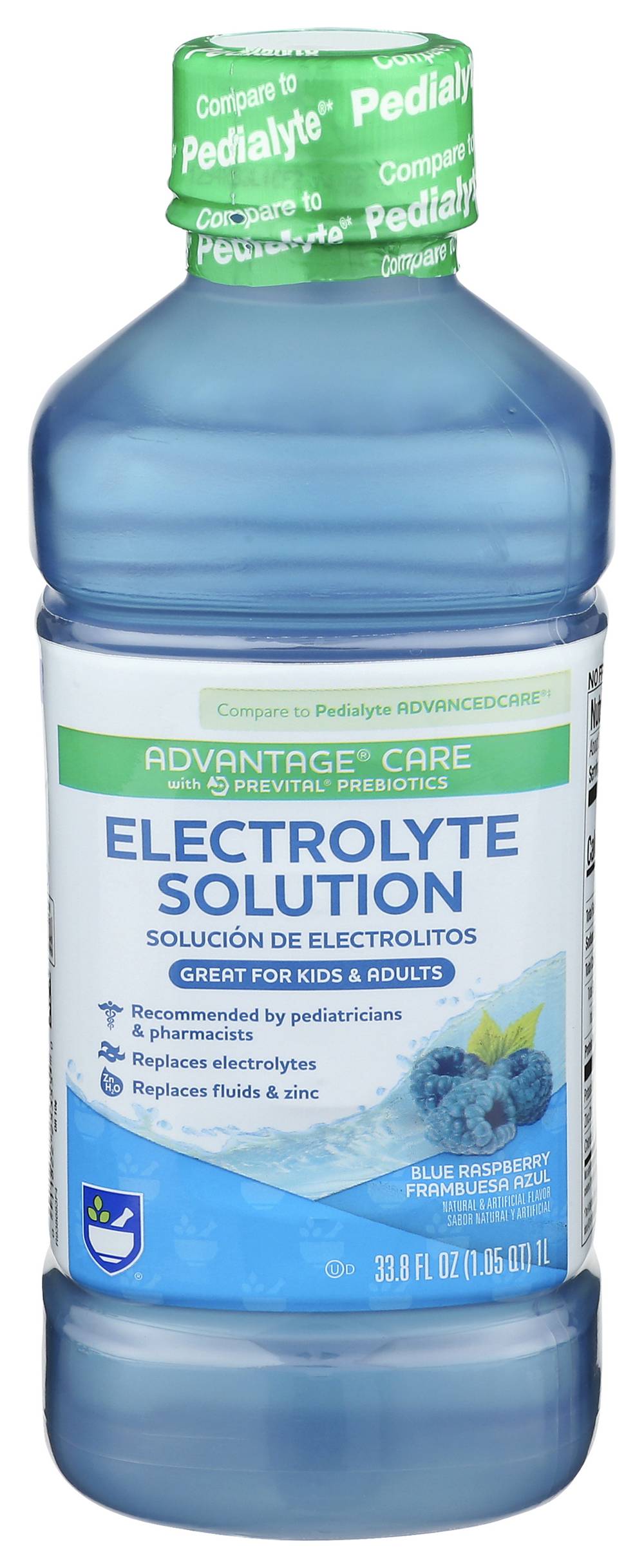 Rite Aid Advantage Care Electrolyte Solution (33.8 fl oz) (blue raspberry)