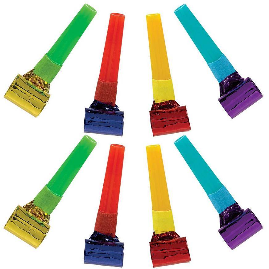 Party City Metallic Rainbow Blowouts (unisex/rainbow/multicolor)