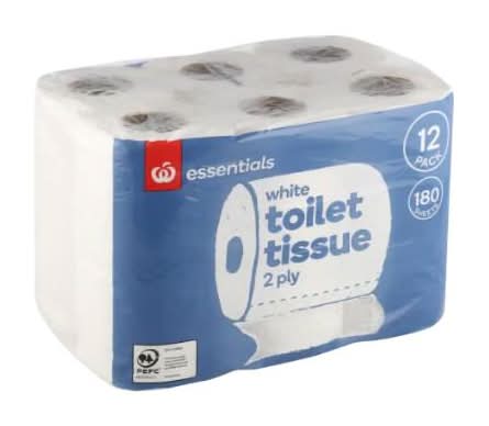 Essentials Toilet Papers 2ply 12pk