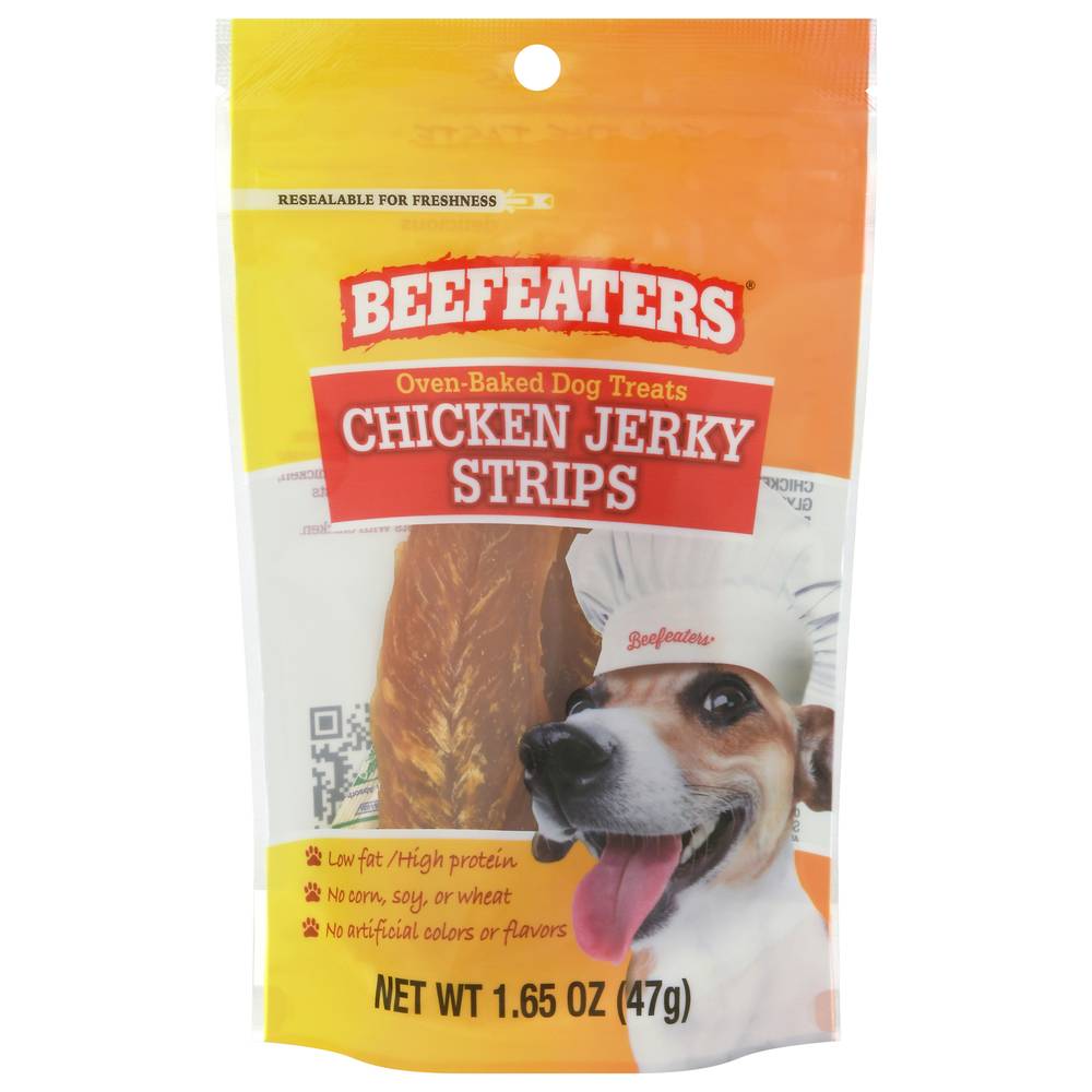 Beefeaters Oven Baked Chicken Jerky Strips Dog Treats (1.65 oz)