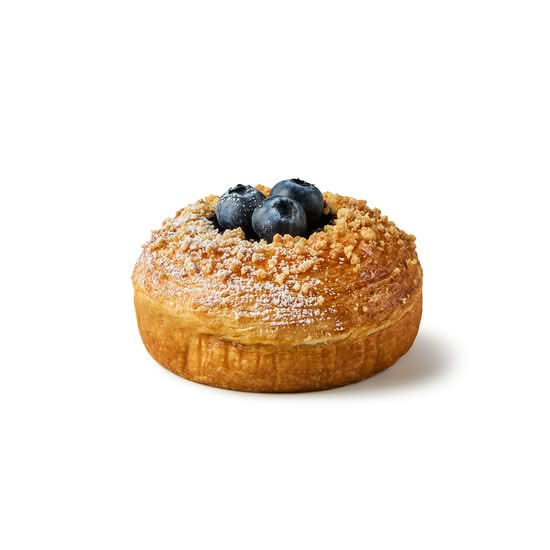 Blueberry Crumble Croissant Bun