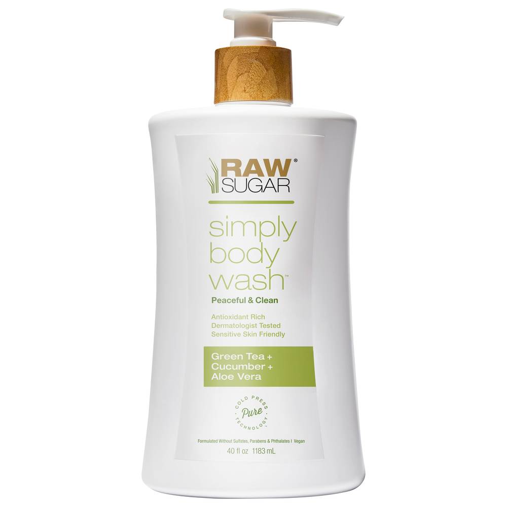 Raw Sugar Green Tea + Cucumber + Aloe Vera Simply Body Wash