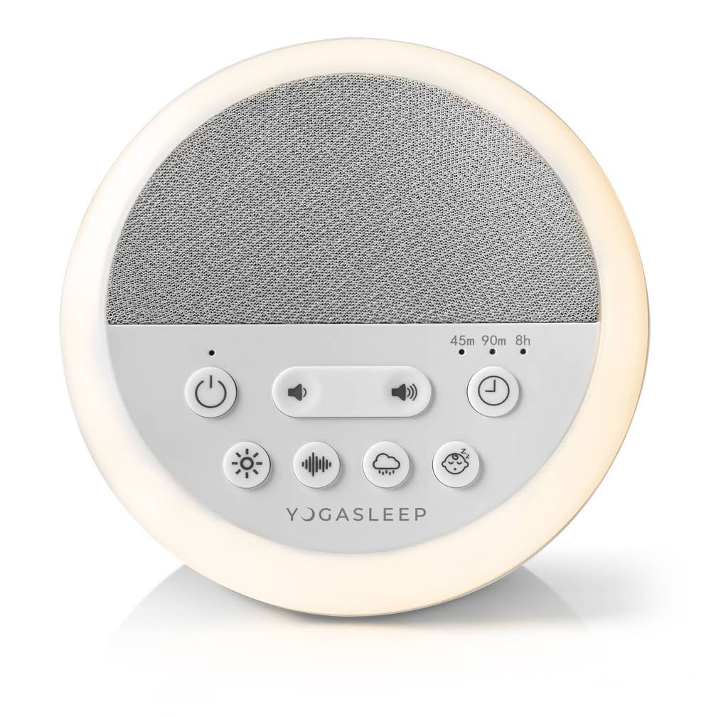 Yogasleep Nod Sound Machine and Night Light, White