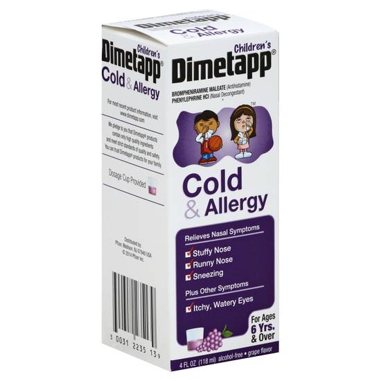 Dimetapp Grape Flavor Cold & Allergy