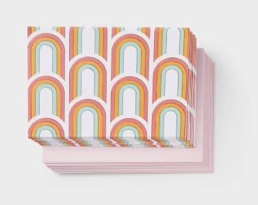 Spritz Blank Rainbow Notecards (24 ct)