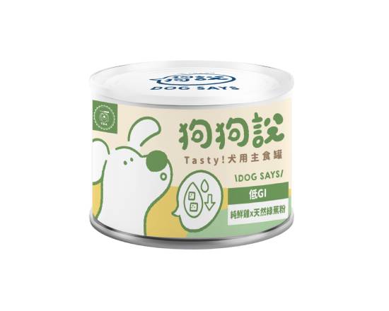 【狗狗說】犬用主食罐 純鮮雞x天然綠蕉粉165g#WP004357