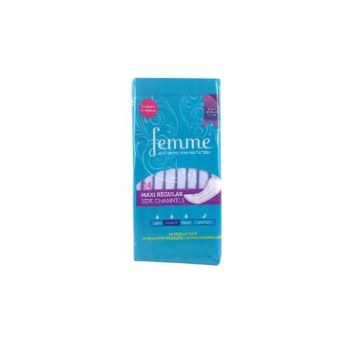 Femme Maxi Regular Absorbency Pads (24 ct)