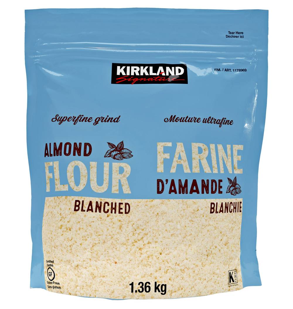 Kirkland Signature - Sac De Farine D’Amande Blanchie À Mouture Ultrafine, 1,36 Kg / Kirkland Signature Superfine Grind Almond Flour, Blanched, 1.36 Kg