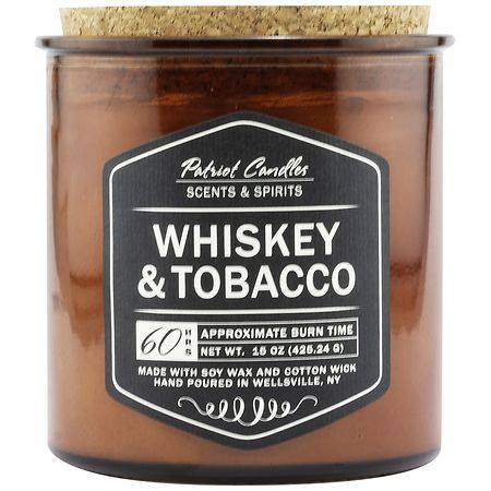 Patriot Candles Fragranced Whiskey & Tobacco
