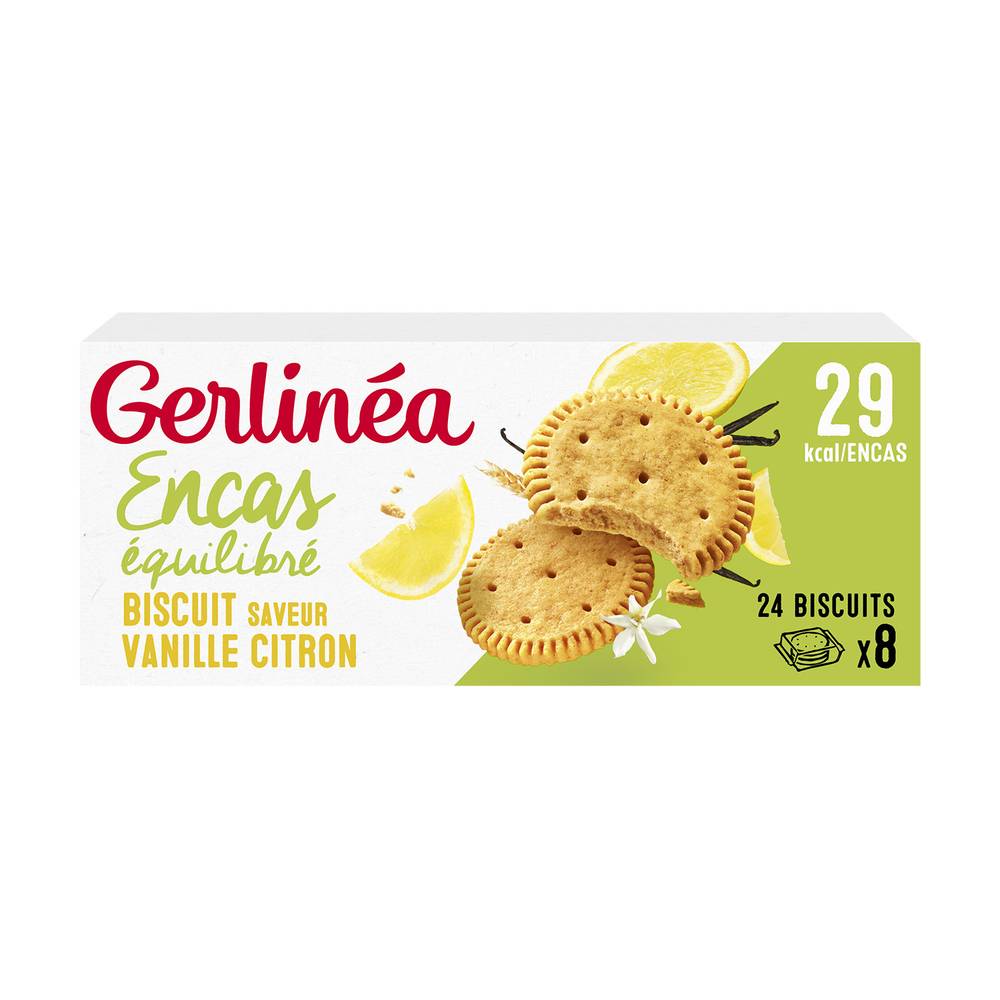 Gerlinéa - Biscuits minceur vanille citron (8 pièces)