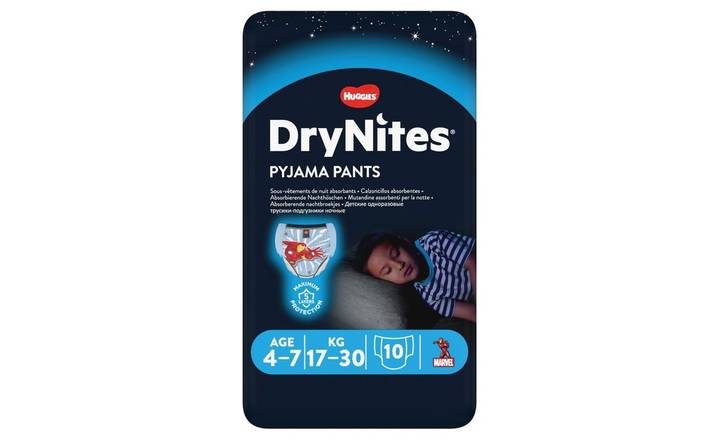 Huggies DryNites Pyjama Pants Boy 10's (391294)
