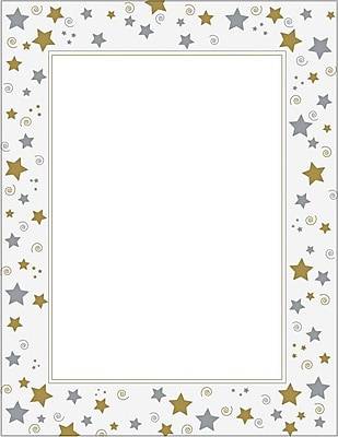 Geographics Everyday Letterhead, Stars, 40/Pack (47103)