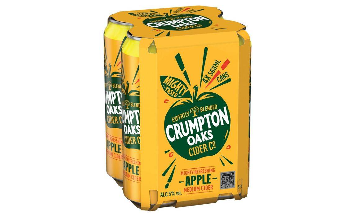 Crumpton Oaks Cider Co Apple Medium Cider 4 X 568ml (403081)