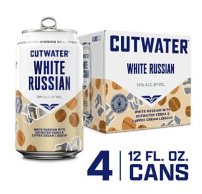 Cutwater Spirits White Russian Vodka & Coffee Cream Liqueur (4 x 12 fl oz)
