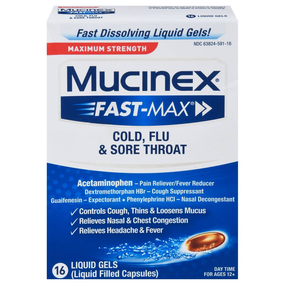 Mucinex Fast-Max Cold Flu & Sore Throat (3.2 oz)