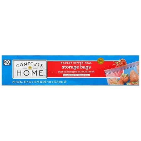 Complete Home Storage Bag Gallon (20 ct)