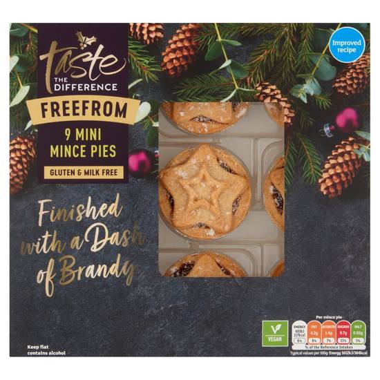 SAVE £0.50 Sainsbury's Free From Mini Mince Pies, Taste the Difference x9 275g