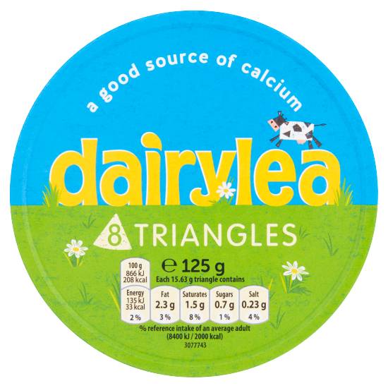 Dairylea Cheese Triangles 8 pack 125g