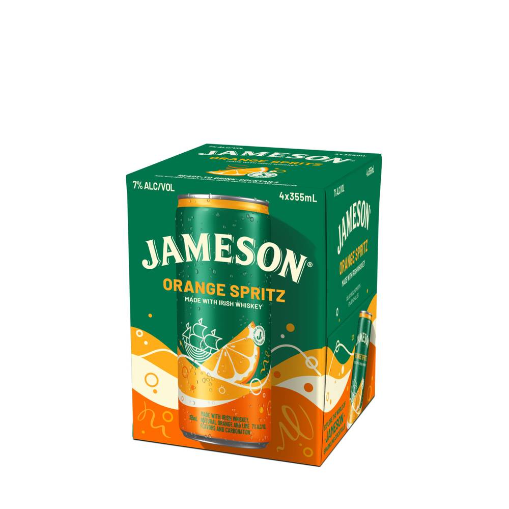 Jameson Spritz Cocktail (4 pack, 355 ml) (orange)