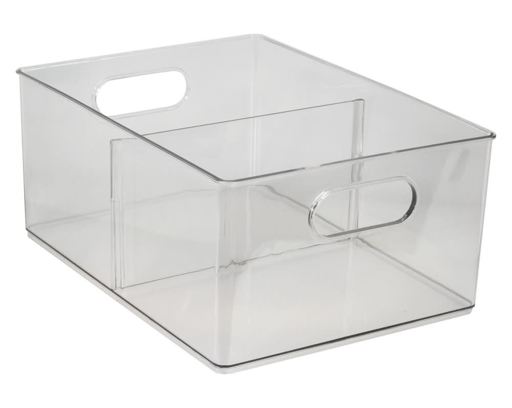 KIRKTON HOUSE Pantry Storage Solution - Bin with Dividers Clear