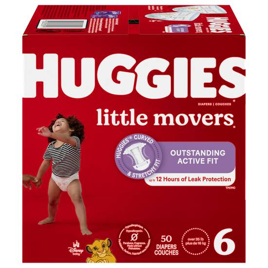Huggies Little Movers 6 (over 35 lb) Disney Baby Diaper (50 ct)