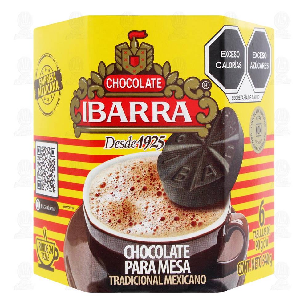 Ibarra · Tablillas saborizante chocolate (540 g)