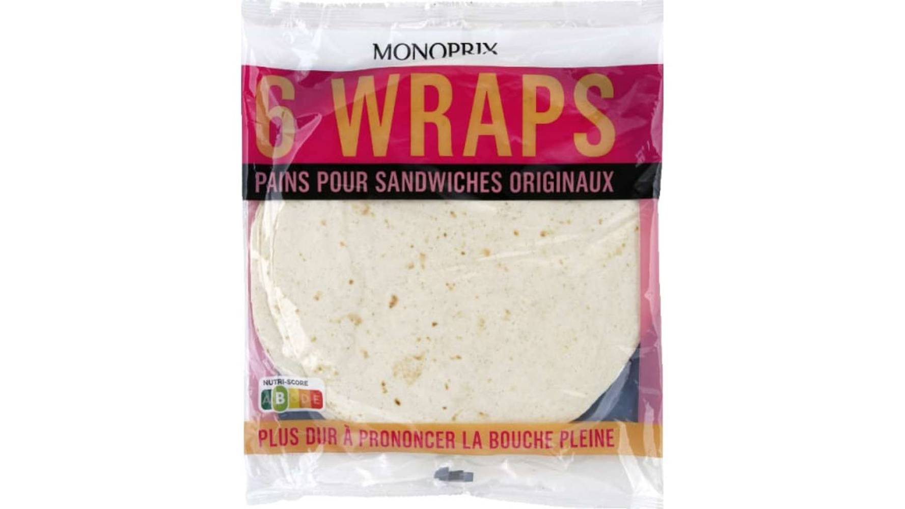 Monoprix - Wraps au pain pour des sandwichs originaux