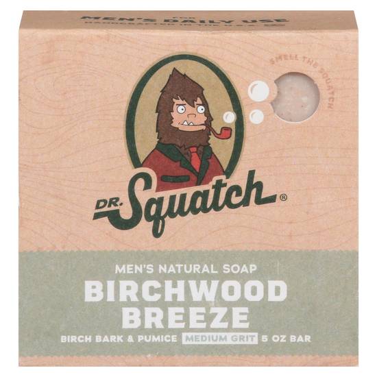 Dr. Squatch Mens Birchwood Breeze Bar Soap