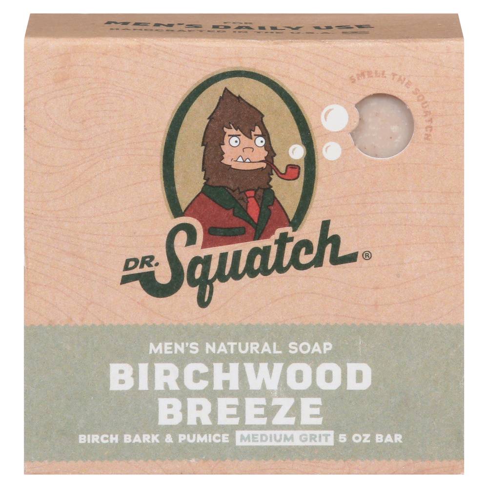 Dr. Squatch Mens Birchwood Breeze Bar Soap (5 oz)