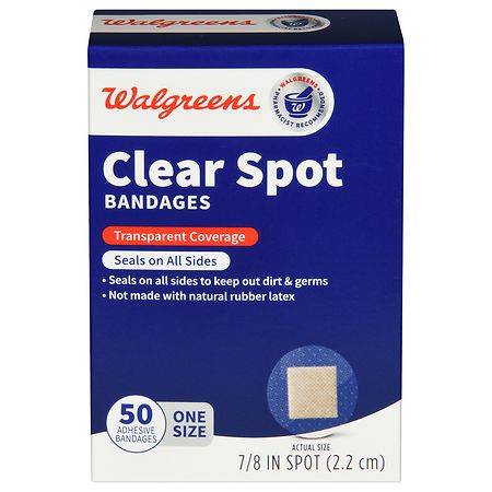 Walgreens Clear Spot Bandages
