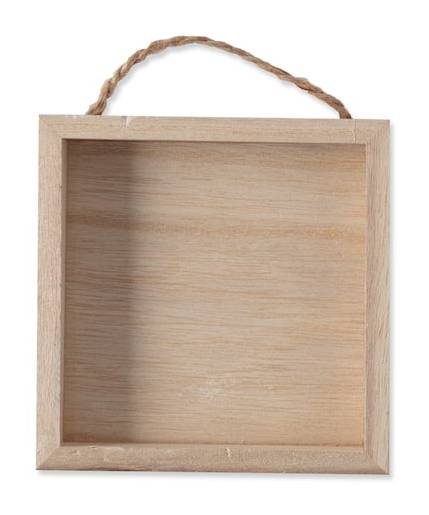 Make Market Wooden Square Shadow Box, 5" X 5"