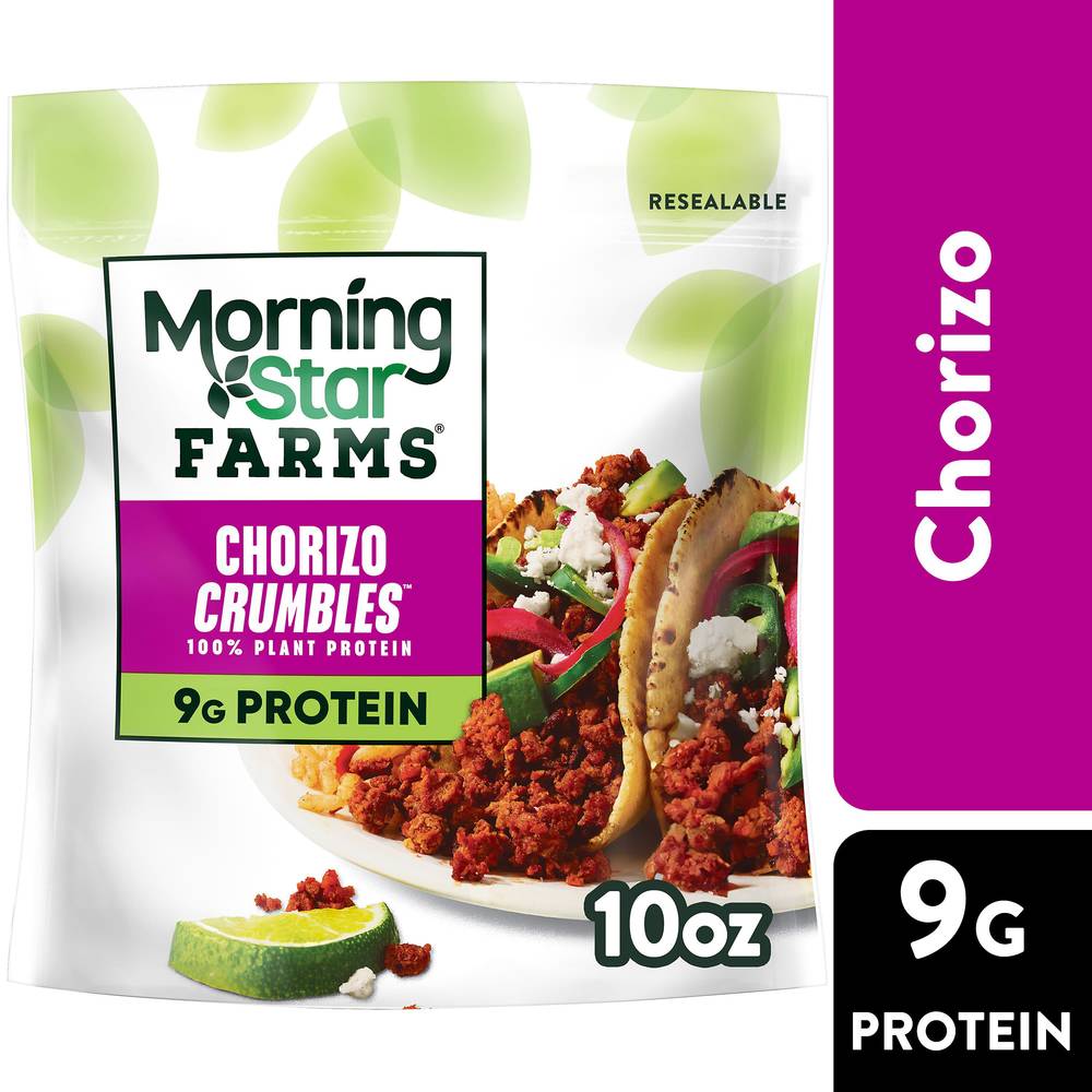 MorningStar Farms Veggie Chorizo Crumbles No Cholesterol (10 oz)